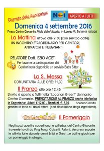 Programma della giornata